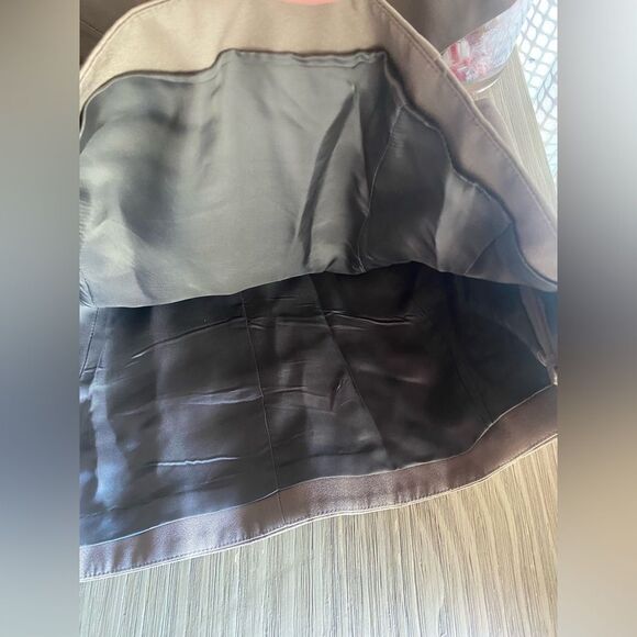 Bill Blass New York Top Woman Sz 10 Mocha Sleeveless structured Lined - Picture 11 of 14